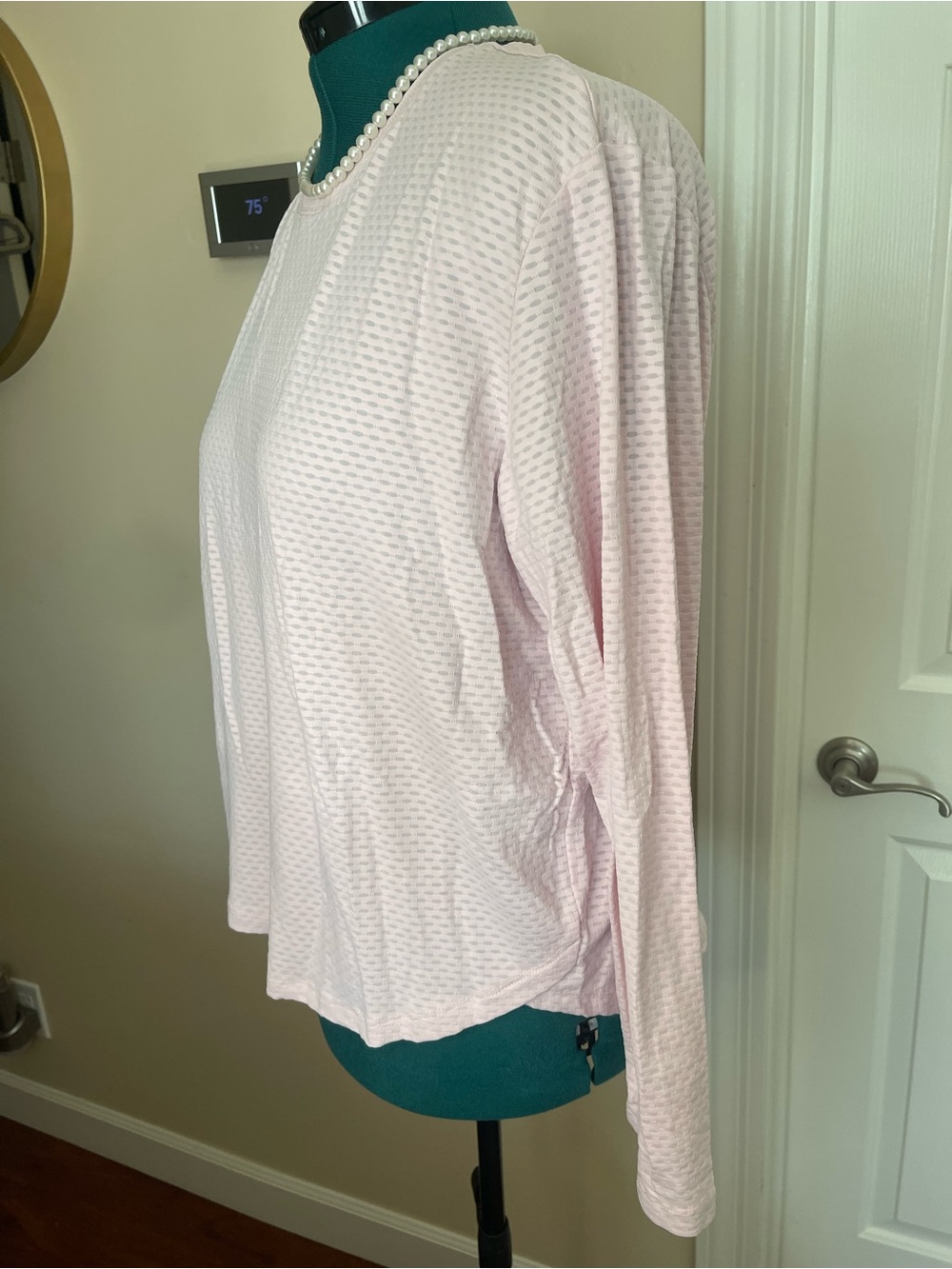 RBX Light Pink Long Sleeve Workout Top - Picture 7 of 9